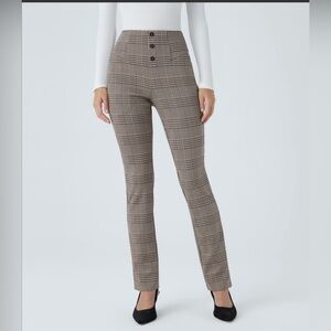 Halara High Waisted Houndstooth Plaid
Skinny Stretch Work Pants with Pockets